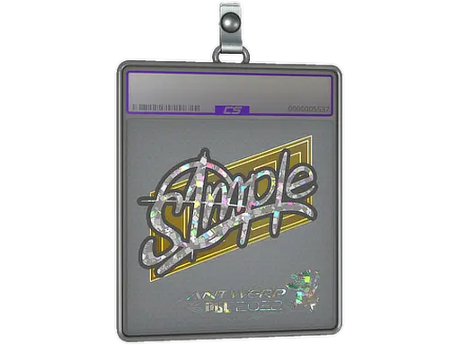 Sticker Slab | s1mple (Glitter) | Antwerp 2022