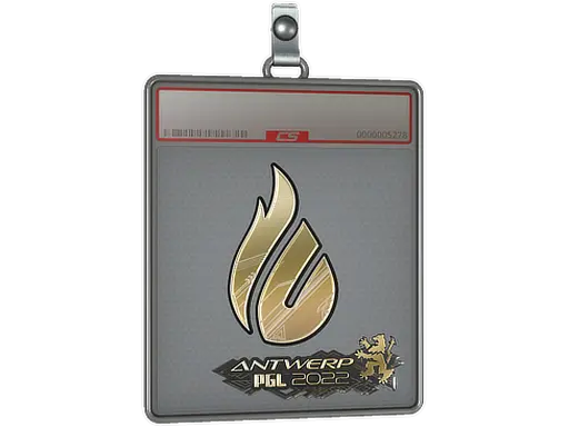 Sticker Slab | Copenhagen Flames (Gold) | Antwerp 2022