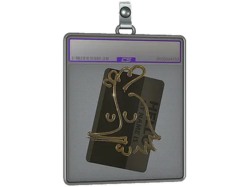 Sticker Slab | Hello AK-47 (Gold)