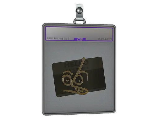 Sticker Slab | Hello MP7 (Gold)