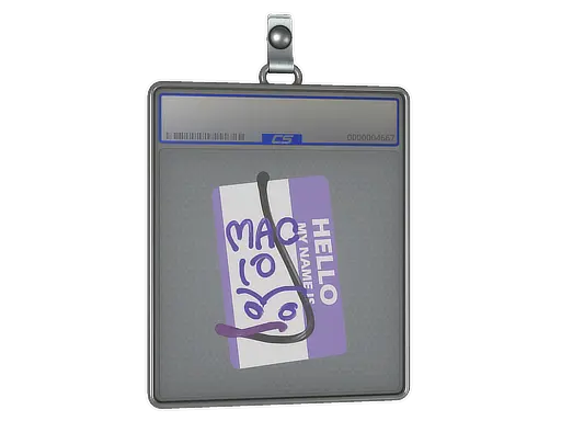 Sticker Slab | Hello MAC-10