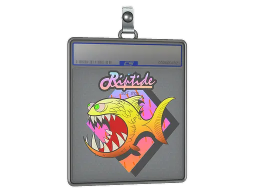 Sticker Slab | Yellow Jaggyfish
