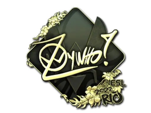Sticker | ZywOo (Gold) | Rio 2022