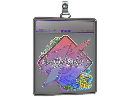 Sticker Slab | dav1deuS (Glitter) | Rio 2022