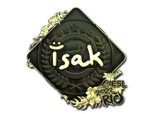Sticker | isak (Gold) | Rio 2022