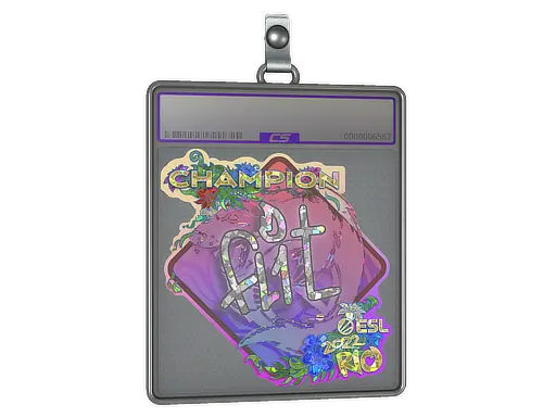 Sticker Slab | FL1T (Glitter, Champion) | Rio 2022