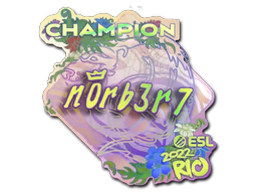Sticker | n0rb3r7 (Holo, Champion) | Rio 2022