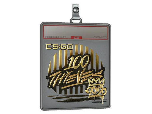 Sticker Slab | 100 Thieves (Gold) | 2020 RMR