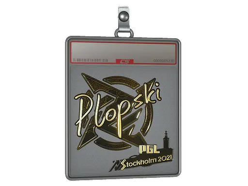 Sticker Slab | Plopski (Gold) | Stockholm 2021