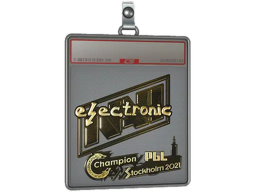 Sticker Slab | electroNic (Gold) | Stockholm 2021
