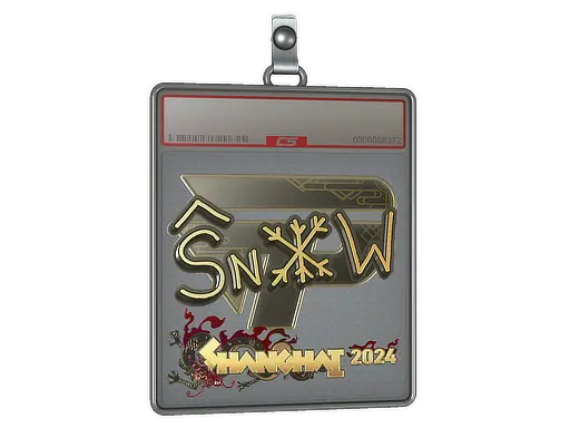 Sticker Slab | snow (Gold) | Shanghai 2024