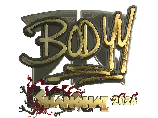 Sticker | bodyy (Gold) | Shanghai 2024
