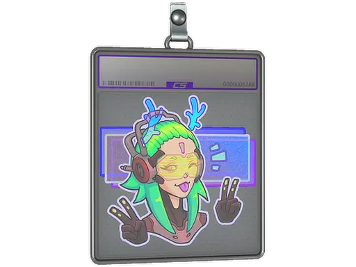 Sticker Slab | V For Victory (Holo)