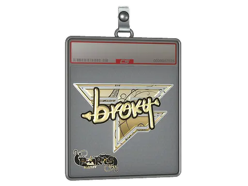 Sticker Slab | broky (Gold) | Paris 2023