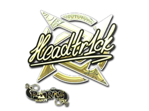 Sticker | headtr1ck (Gold) | Paris 2023