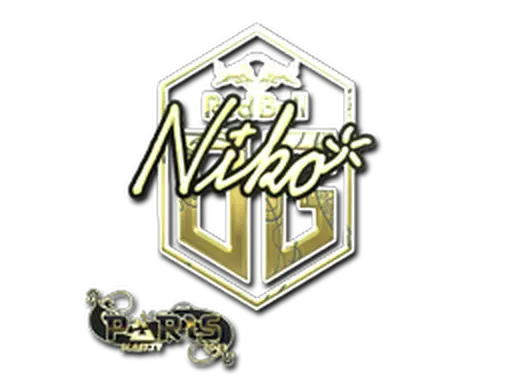 Sticker | niko (Gold) | Paris 2023