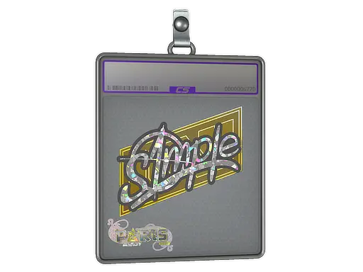 Sticker Slab | s1mple (Glitter) | Paris 2023