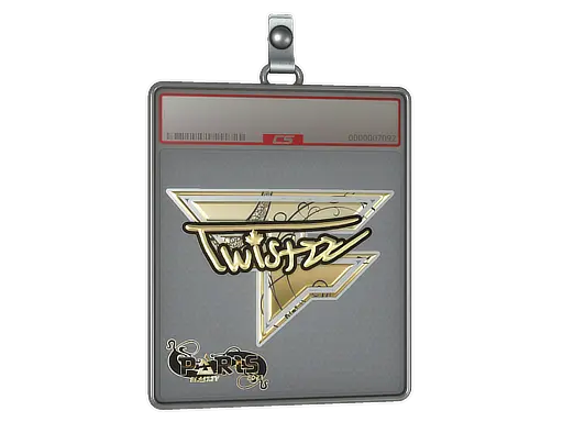 Sticker Slab | Twistzz (Gold) | Paris 2023