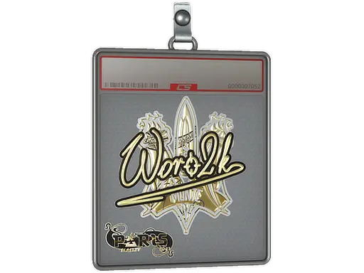 Sticker Slab | Woro2k (Gold) | Paris 2023