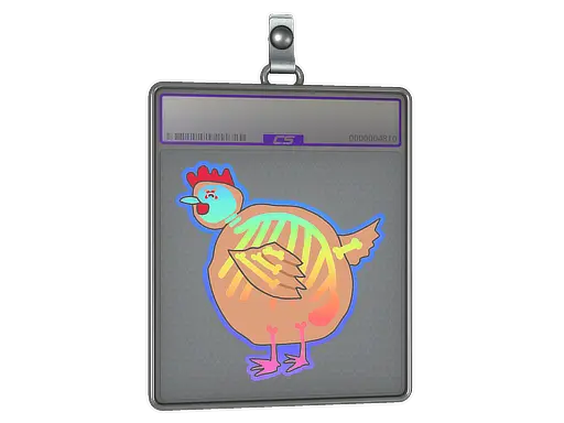 Sticker Slab | Poorly Drawn Chicken (Holo)