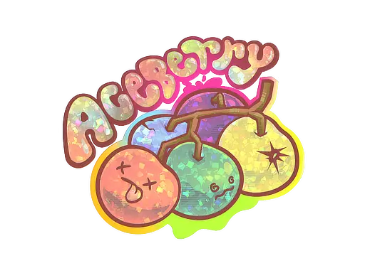 Sticker | Aceberry (Glitter)