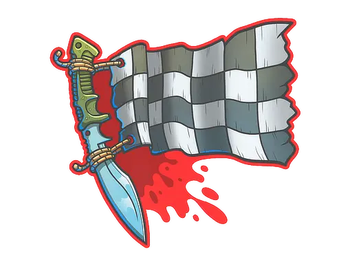 Sticker | Checkered Kukri