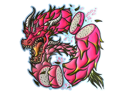 Sticker | Dragon Fruit (Foil)
