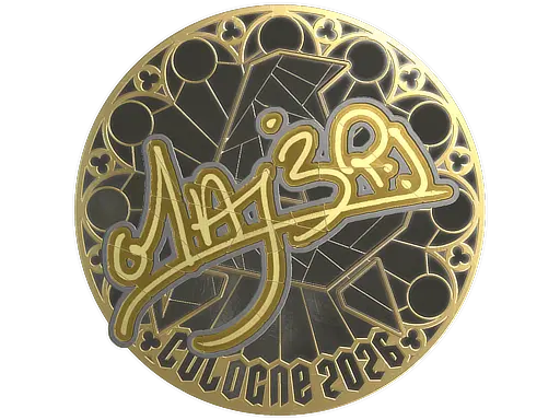 Sticker | MAJ3R (Gold) | Cologne 2026