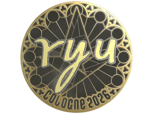 Sticker | ryu (Gold) | Cologne 2026